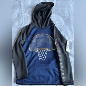 Old Navy n/w tags Boys size 8 hoodie with basketball graphic on sleeve and chest